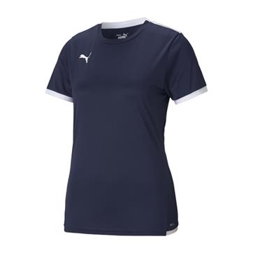 Puma Team Liga Womens Short Sleeve Shirt - Peacoat/White