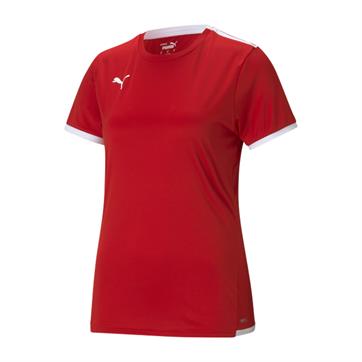 Puma Team Liga Womens Short Sleeve Shirt - Red/White