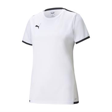 Puma Team Liga Womens Short Sleeve Shirt - White/Black