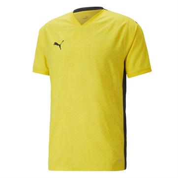 Puma teamCUP Short Sleeve Shirt (Senior Sizes Only) - Cyber Yellow