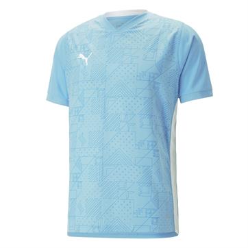 Puma teamCUP Short Sleeve Shirt (Senior Sizes Only) - Light Blue