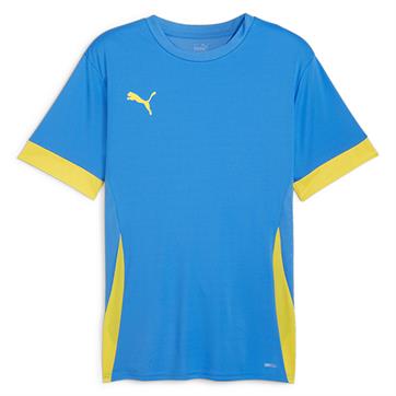 Puma team GOAL Short Sleeve Match Shirt - Electric Blue/Yellow