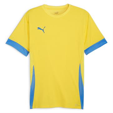 Puma team GOAL Short Sleeve Match Shirt - Yellow/Electric Blue