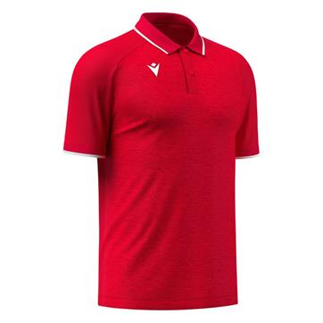 Macron Aulos Polo Shirt - Red/White