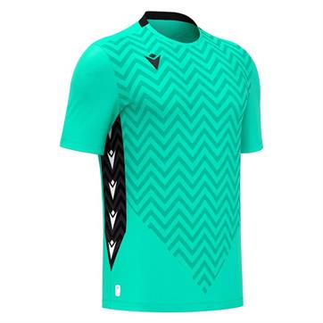 Macron Scorpio ECO Goalkeeper Short Slevee Shirt - Turquoise/Black