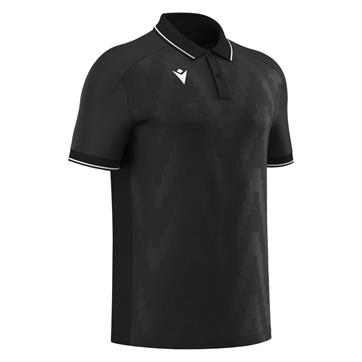 Macron Echoes Short Sleeve Polo Shirt - Black