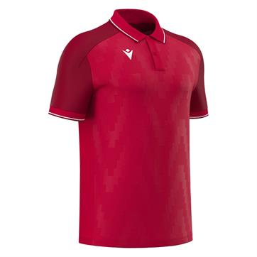 Macron Echoes Short Sleeve Polo Shirt - Red
