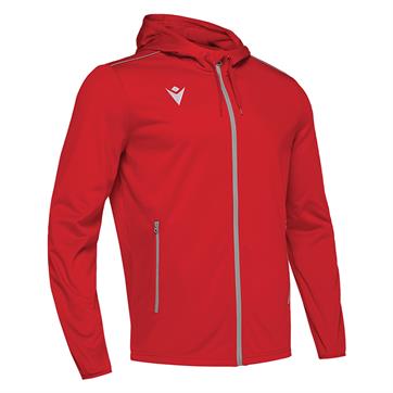 Macron Freyr Full Zip Hooded Jacket - Red