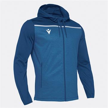 Macron Aether Full Zip Hooded Jacket - Royal/White