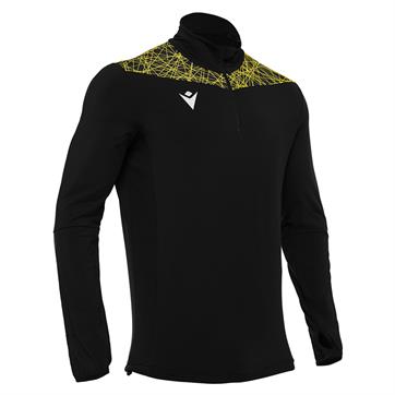 Macron Tiber Half Zip Top [Pro Quality] - Black/yellow