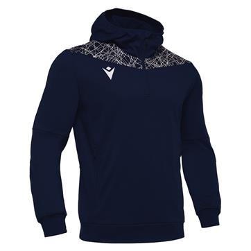 Macron Ishtar Half Zip Hooded Top - Navy/white