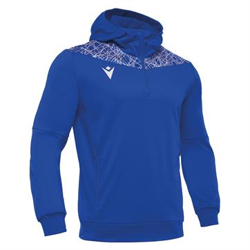 Macron Ishtar Half Zip Hooded Top - Royal/white