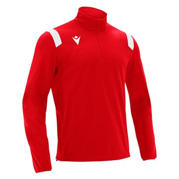 Macron Gange Half Zip Training Top - Red/White