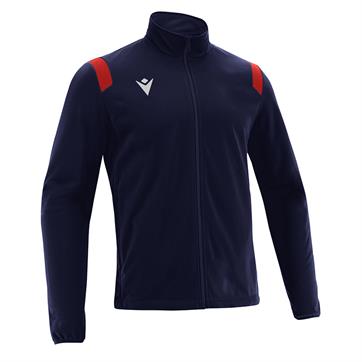 Macron Fujin Full Zip Tracksuit Jacket - Navy/Red