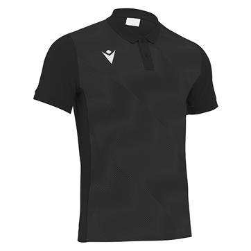 Macron Thavil Polo Shirt - Black/White