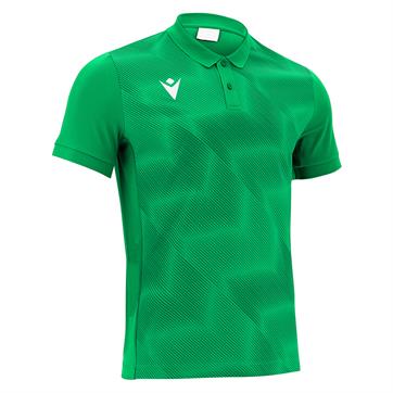 Macron Thavil Polo Shirt - Green/White