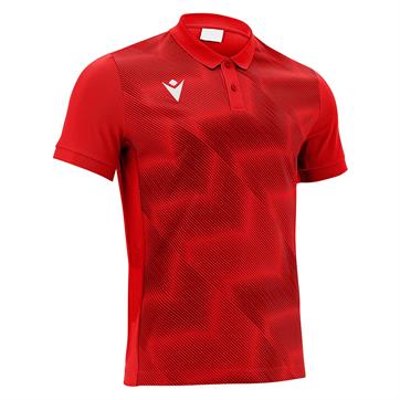 Macron Thavil Polo Shirt - Red/White