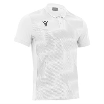 Macron Thavil Polo Shirt - White/Silver