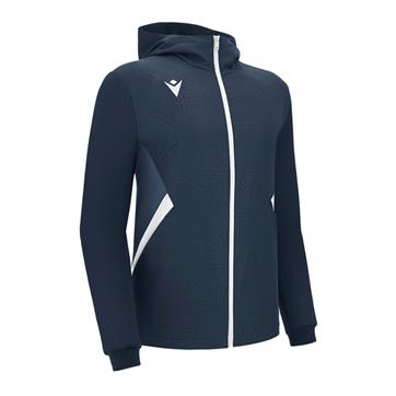 Macron Tiamat Microfiber Full Zip Hooded Jacket - Navy/White