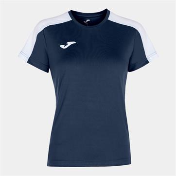 Joma Academy Ladies Fit S/S Shirt - Navy/White