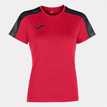 Joma Academy Ladies Fit S/S Shirt - Red/Black