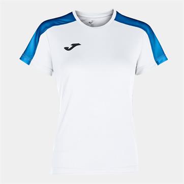 Joma Academy Ladies Fit S/S Shirt - White/Royal