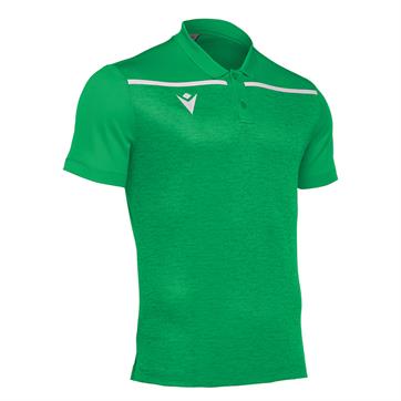 Macron Jumeirah Polo Shirt **DISCONTINUED** - Green/White