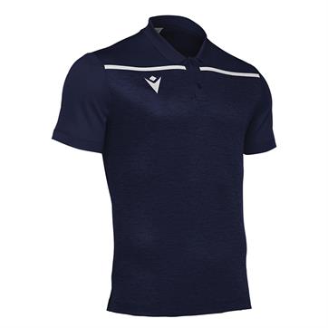 Macron Jumeirah Polo Shirt **DISCONTINUED** - Navy/White