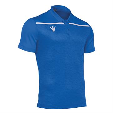 Macron Jumeirah Polo Shirt **DISCONTINUED** - Royal/White