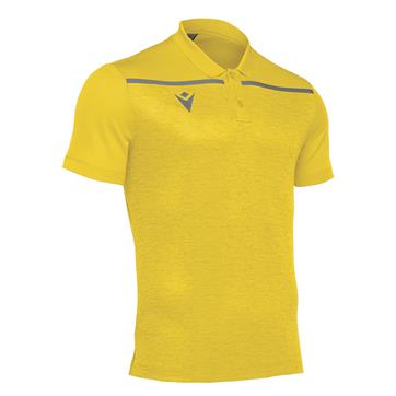 Macron Jumeirah Polo Shirt **DISCONTINUED** - Yellow/Anthracite