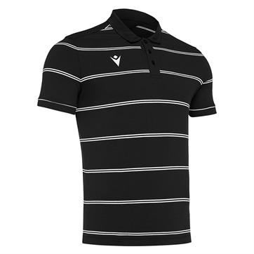 Macron Flamenco Cotton Polo Shirt - Black/White
