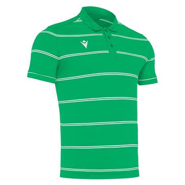 Macron Flamenco Cotton Polo Shirt - Green/White