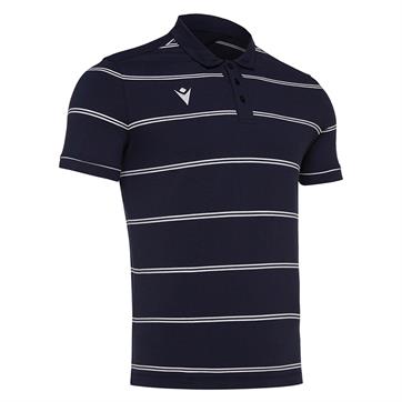 Macron Flamenco Cotton Polo Shirt - Navy/White