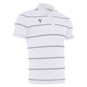 Macron Flamenco Cotton Polo Shirt - White/Anthracite