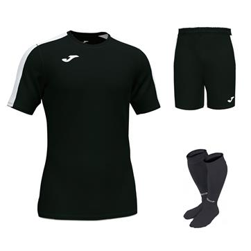 Joma Academy III Full Kit Bundle of 10 (Short Sleeve) - Black