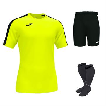 Joma Academy III Full Kit Bundle of 10 (Short Sleeve) - Fluo Yellow/Black