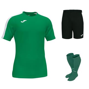 Joma Academy III Short Sleeve Kit Set - Green/White