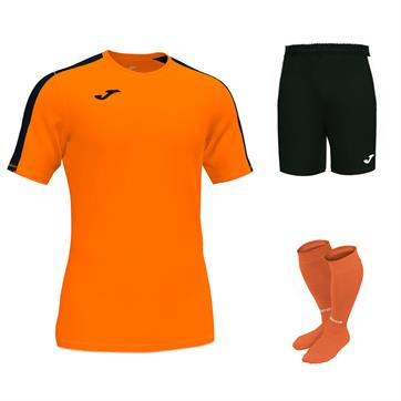 Joma Academy III Short Sleeve Kit Set - Orange/Black