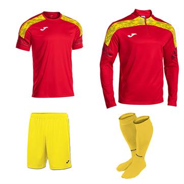 Joma Champion VIII Academy Core Player Pack - Red/Yellow