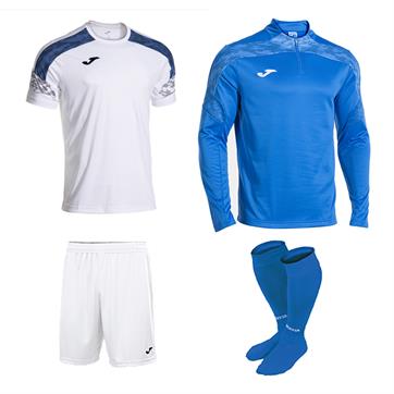 Joma Champion VIII Academy Core Player Pack - White/Royal