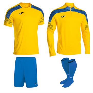 Joma Champion VIII Academy Core Player Pack - Yellow/Royal
