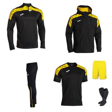 Joma Champion VIII Academy Full Player Pack - Black/Yellow