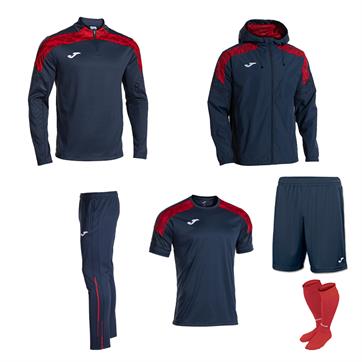 Joma Champion VIII Academy Full Player Pack - Navy/Red