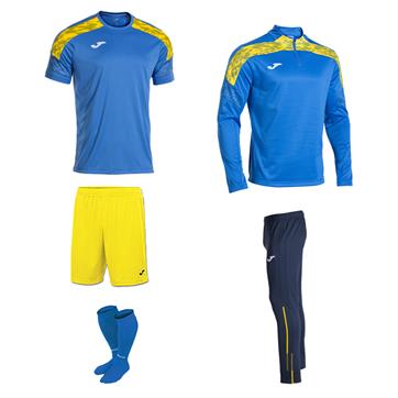 Joma Champion VIII Academy Mid Player Pack - Royal/Yellow