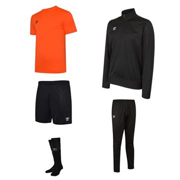 Umbro Club Essential Academy Mid Player Pack - Shocking Orange