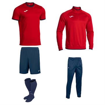 Joma Combi Premium Mid Player Pack - Red/Navy