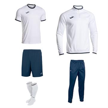 Joma Combi Premium Mid Player Pack - White/Navy