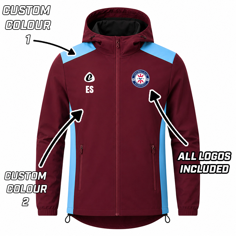 Bespoke Sublimation Premium Waterproof Dobby Rain Jacket - CORE Design