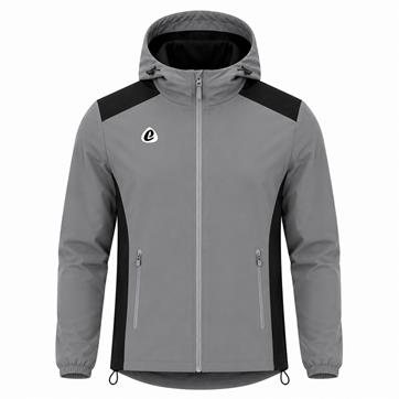 Bespoke Sublimation Premium Waterproof Dobby Rain Jacket - CORE Design - Storm Grey/Black