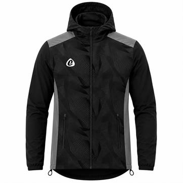 Bespoke Sublimation Premium Waterproof Dobby Rain Jacket - FUSE Design - Black/Storm Grey